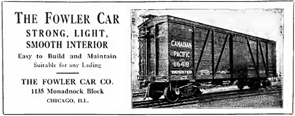 Fowler Car Company ad from 1916 Car Builders Dictionary.